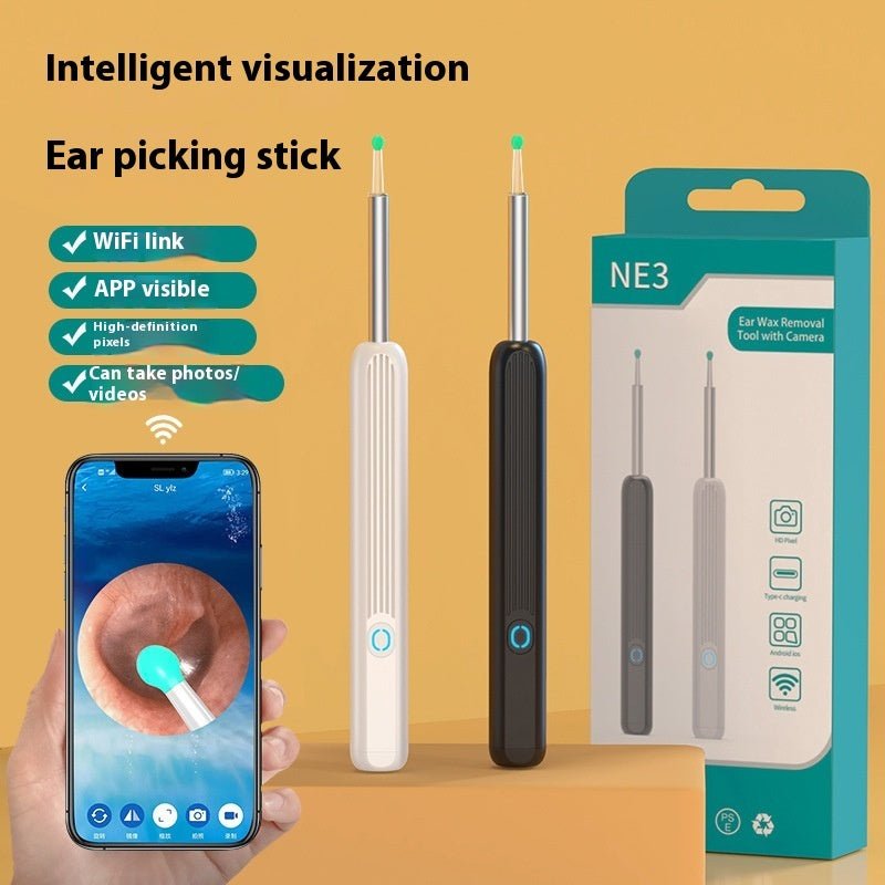 Ear camera otoscope with replaceable tips