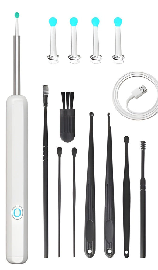 Wireless HD ear endoscope in use at home