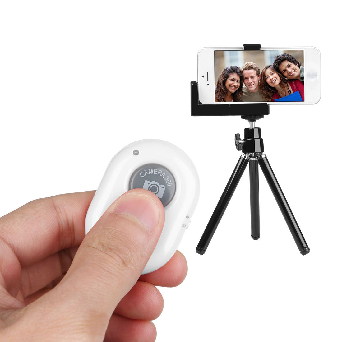 Wireless shutter remote controller in white