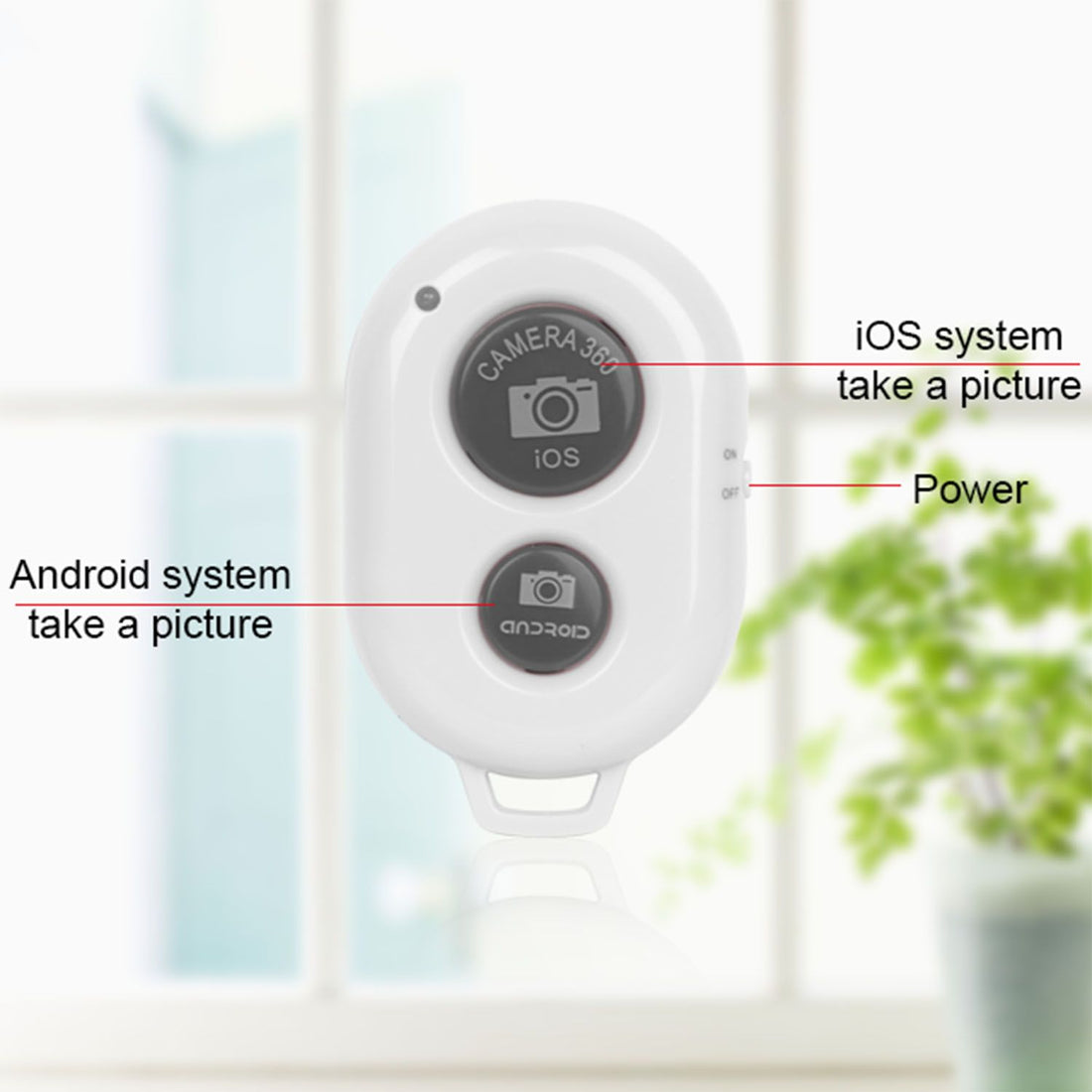 Wireless shutter remote controller in red