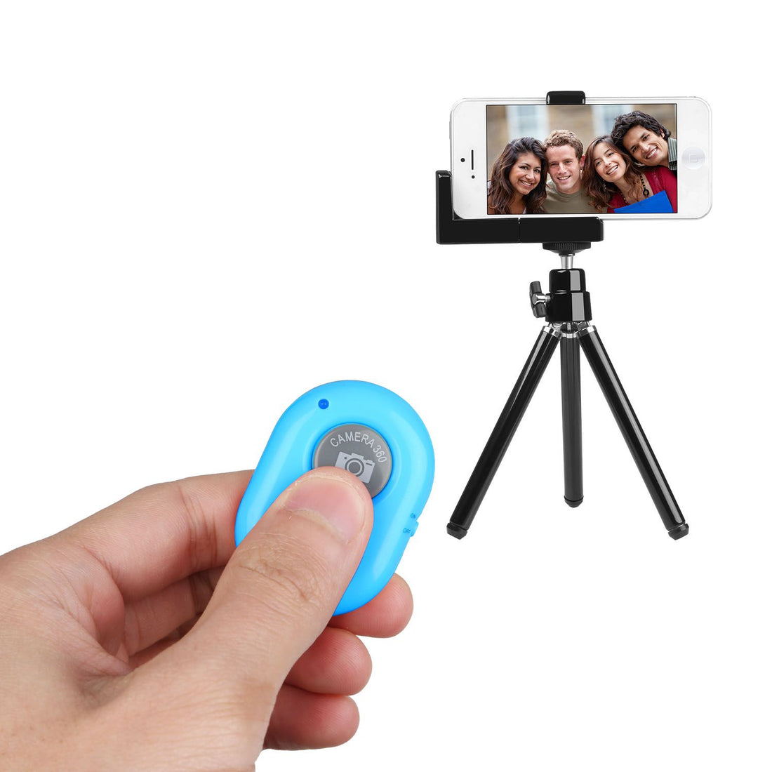 Wireless shutter remote, hand-held form factor