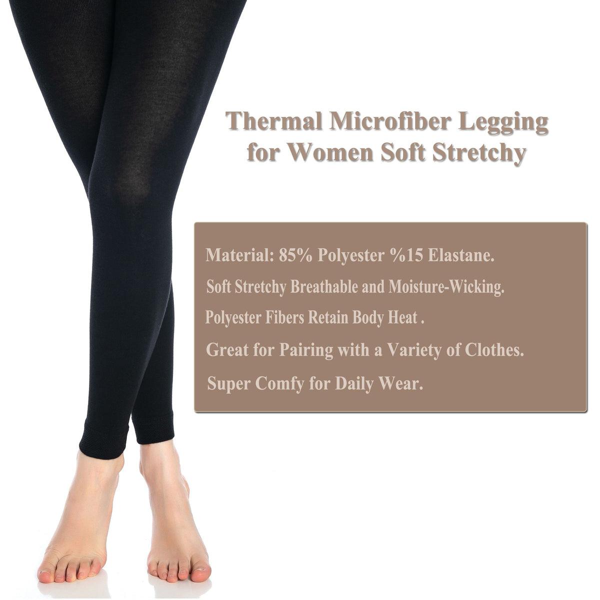 Women’s Black Thermal Leggings2