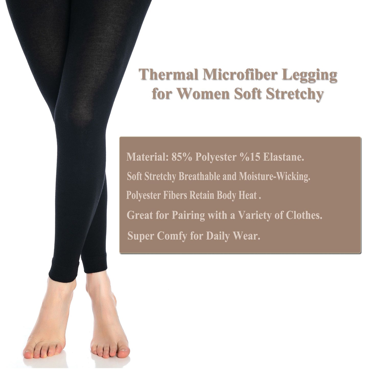 Women’s Black Thermal Leggings2