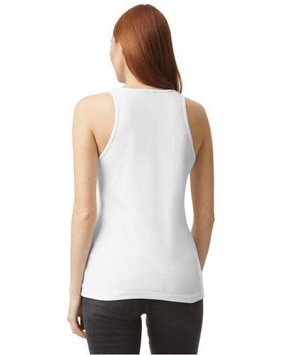 Women's CVC Racerback Tank Top women's racerback tank top side detail