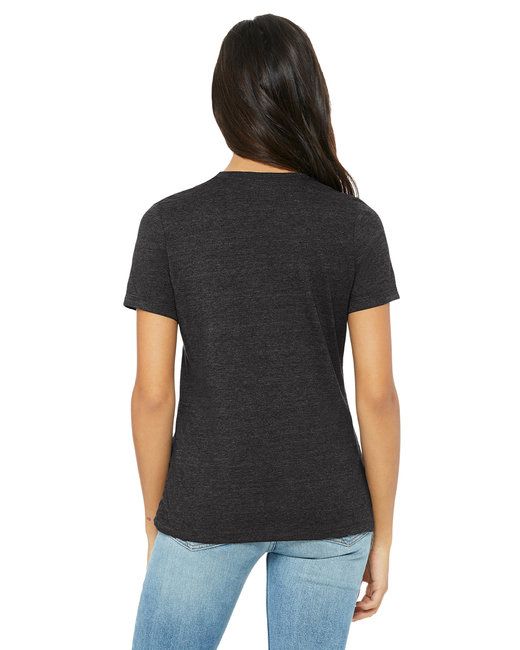 Relaxed heather CVC tee front view