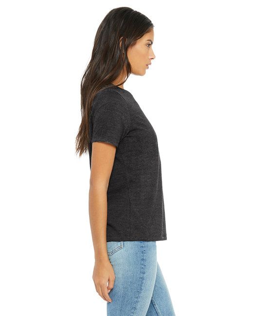 Heather T-shirt detail showing speckled fabric