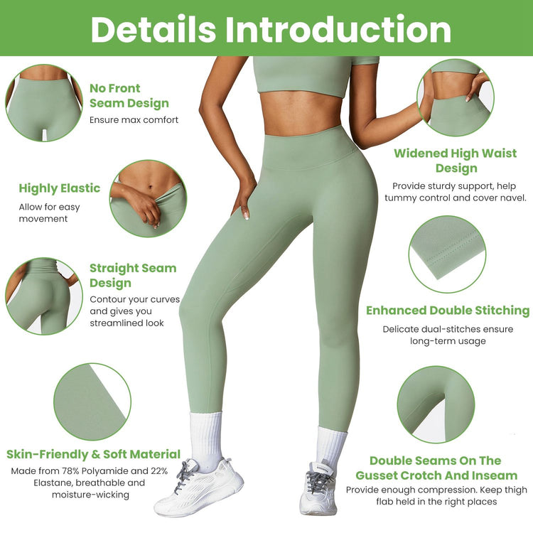 high waist workout leggings top-down view