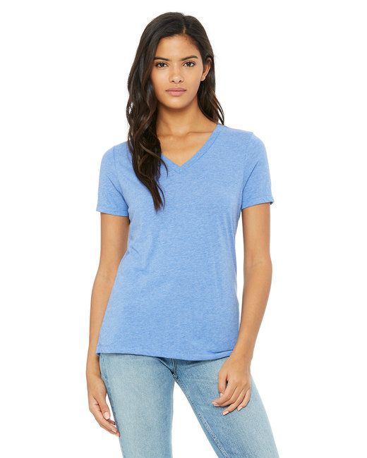 Women's Triblend Relaxed Fit V-Neck Tee20