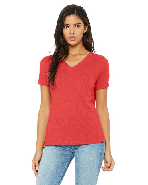 Women's Triblend Relaxed Fit V-Neck Tee46
