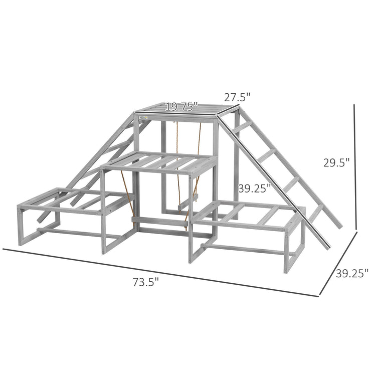 Wooden roost base showing footprint stability