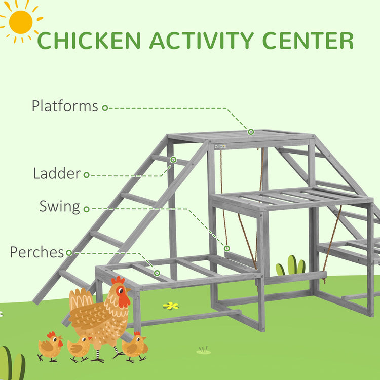 Chicken roost stand assembly view