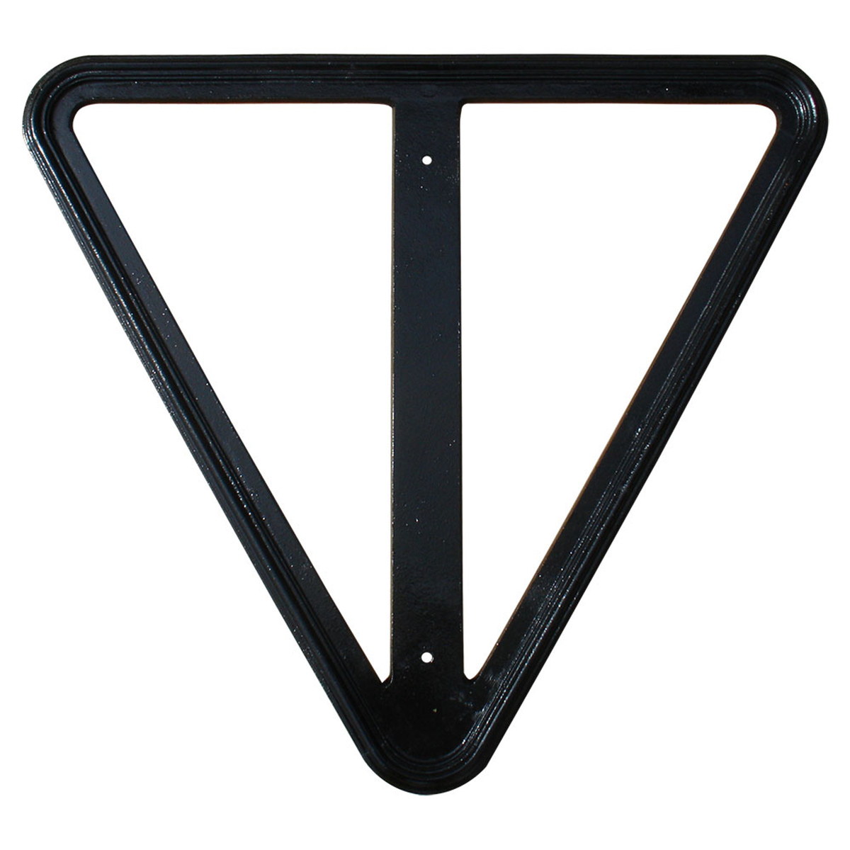 Cast Aluminum Yield Triangle Sign Frame, 30-Inch