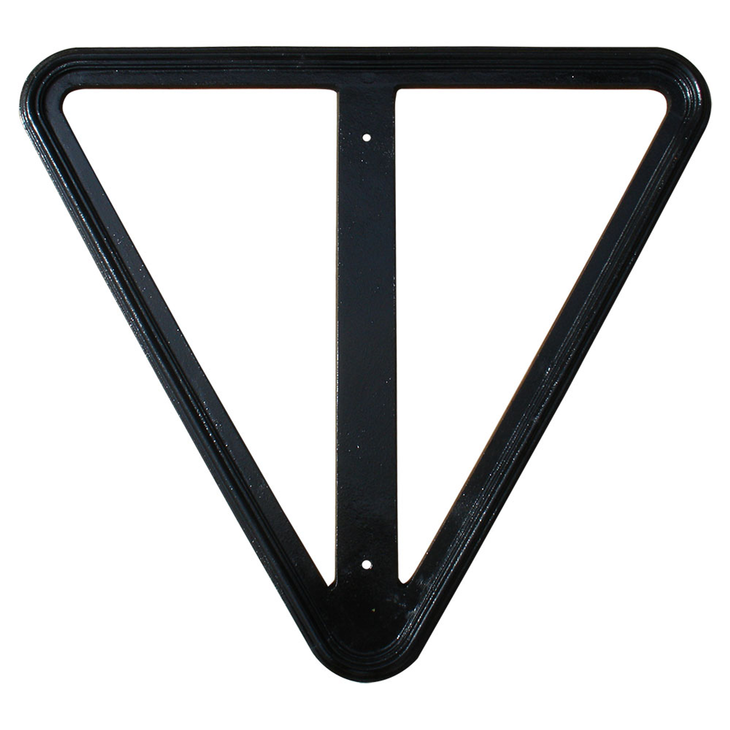 Cast Aluminum Yield Triangle Sign Frame, 30-Inch