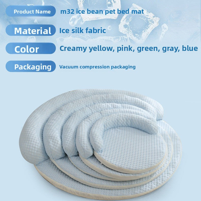 Round Cooling Ice Bean Pet Mat