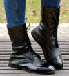 Martin Women's Boots Spring & Fall New British Style Pu Thin Lace-Up Round Toe Square Heel Mid-Heel Handsome Short Boots