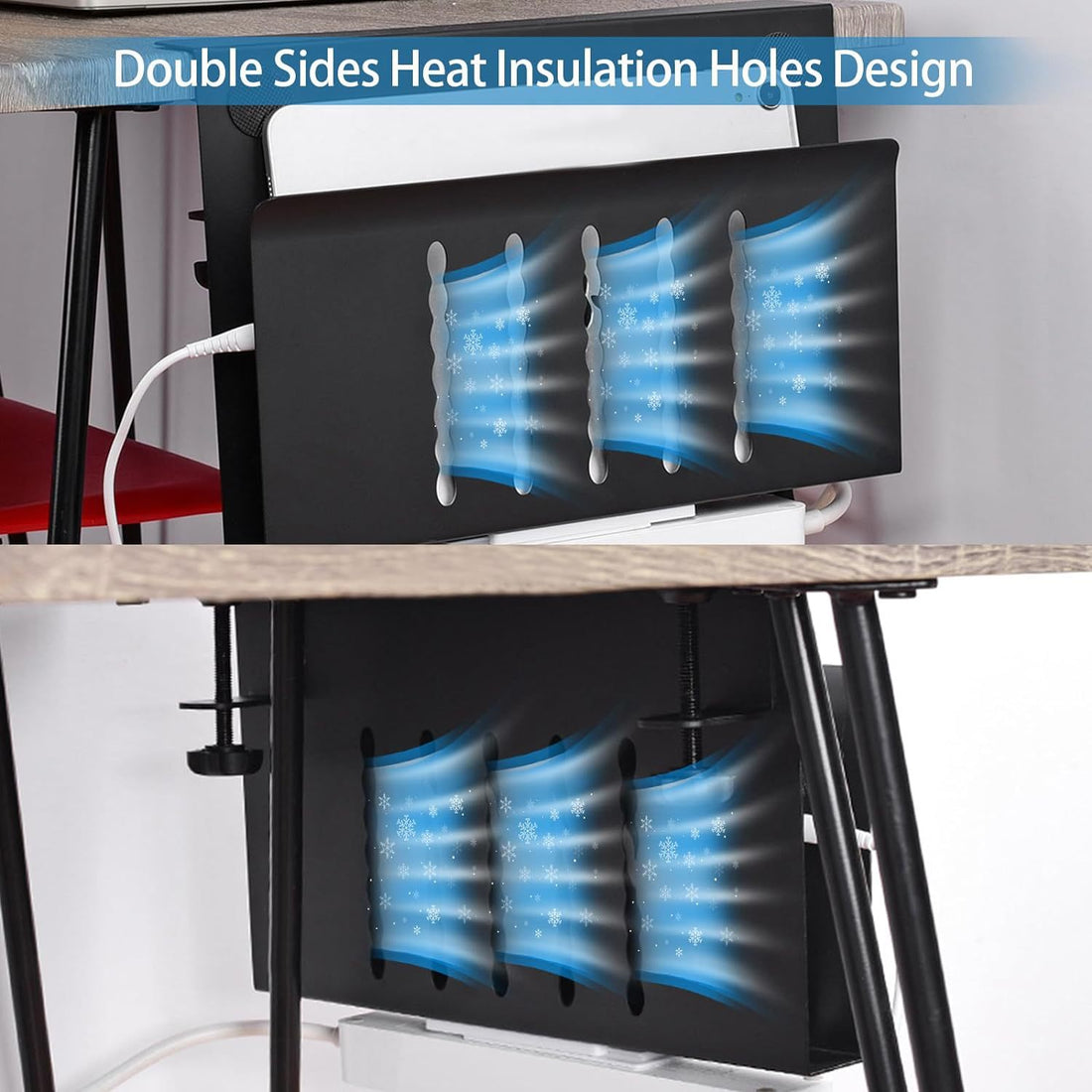 Multifunctional vertical notebook stand