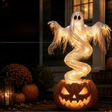 Rotating Ghost Pumpkin Garden Lamp