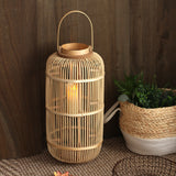 Bamboo-woven hand-held lantern