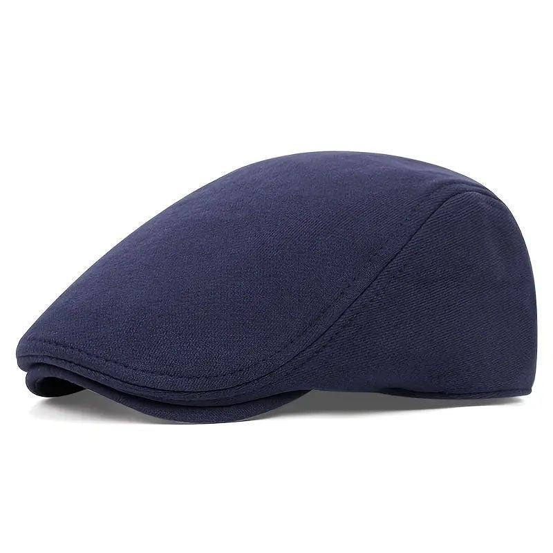 Men's Cotton Beret British Retro Style Adjustable Short Eaves Cap