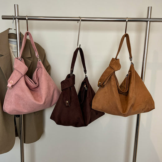 Retro Suede Shoulder Tote Bag product image 4