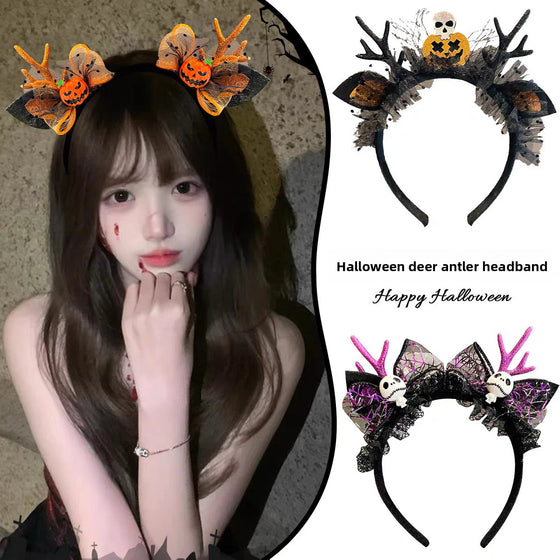 Halloween Hairband Hairpin Deviruchi Pumpkin Headband