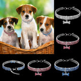Rhinestone Crystal Adjustable Pet Collar