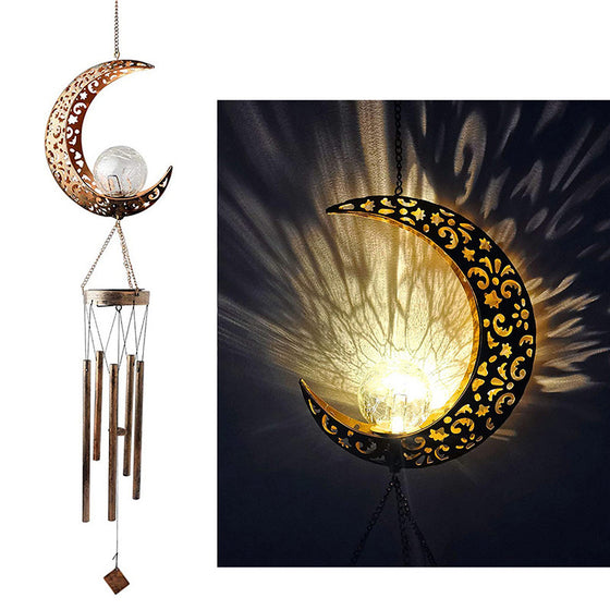 Solar Moon Wind Chime Lamp Garden & Outdoor product image 1