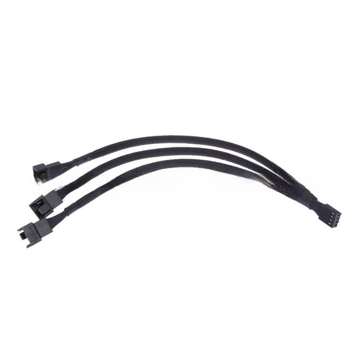 4PIN PWM Fan Splitter Cable 1 to 3 with Snakeskin Sleeve
