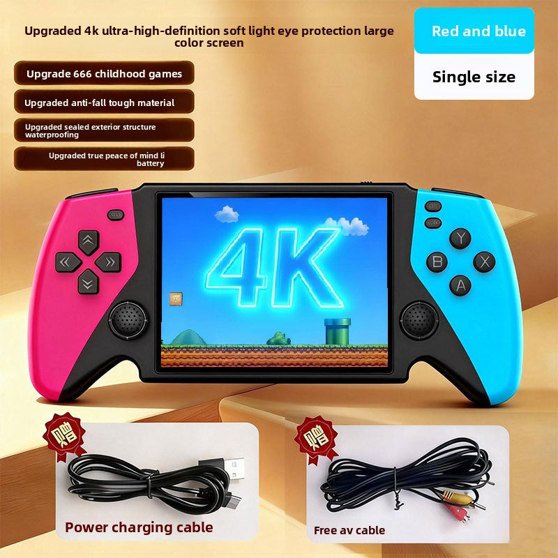 Handheld Game Console with Large Screen and Eye Protection