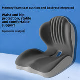 Seat cushion and backrest integrated together