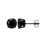 Four-Claw Synthetic Zircon Earrings