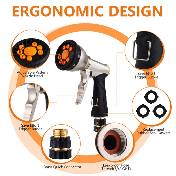 9 Function Garden Hose Spray Gun