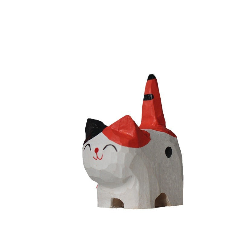 Hand-Painted Basswood Animal Figurines and Keychains, additional photo 4