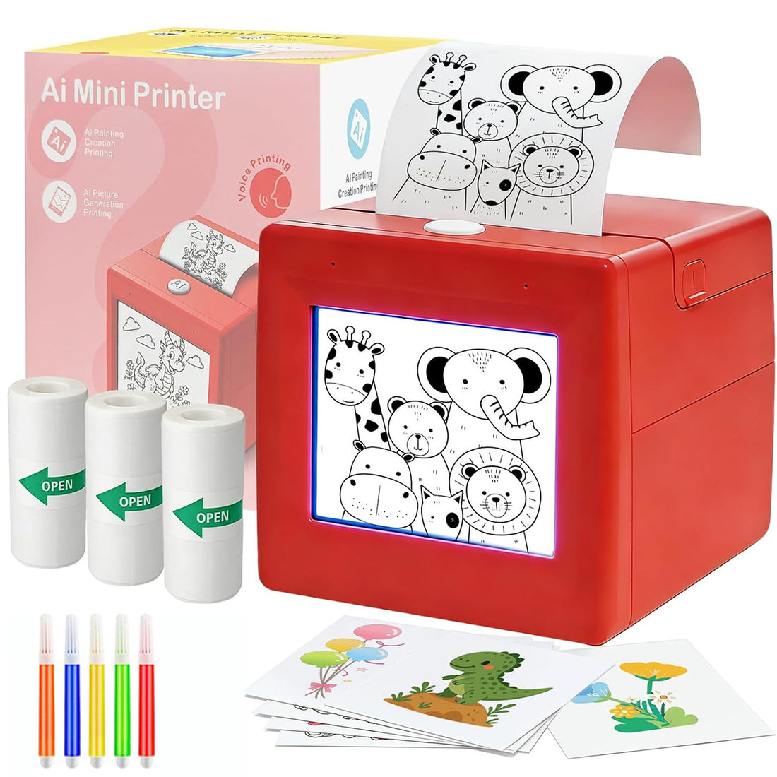 Mini Thermal Pocket Photo Printer Q15 in 3 Colors, image 1 of 11