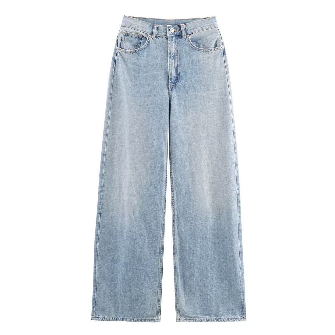 Women's high waist wide leg denim jeans, photo 3