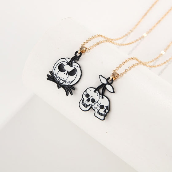 Cartoon Halloween Necklace Set