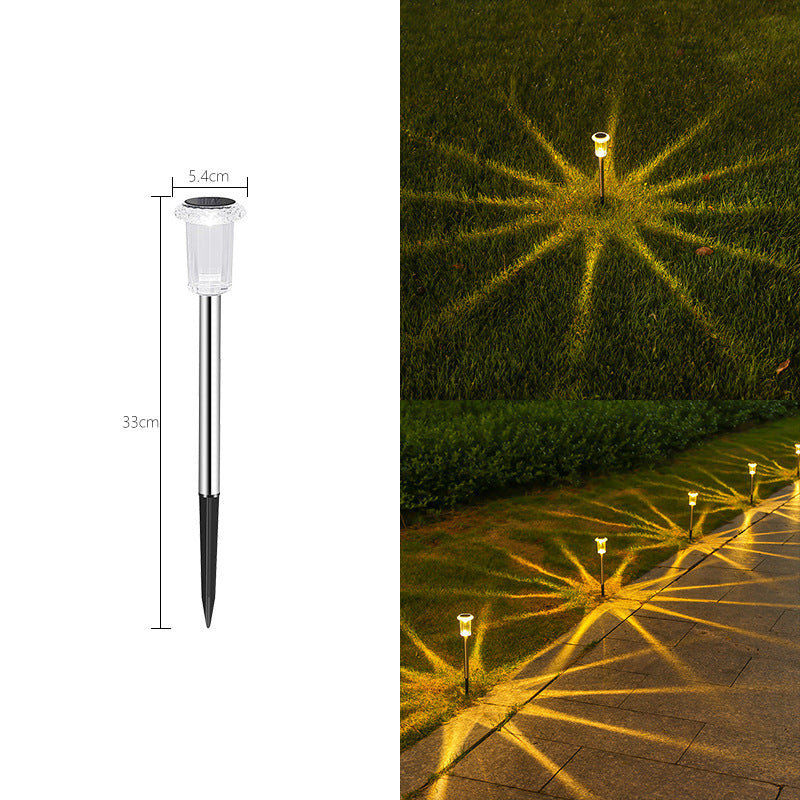 Solar Outdoor Ground Lights Waterproof LED Garden Lawn Decoration Lamp