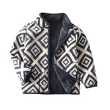 Childrens Fleece Lined Zip Jacket Warm Polar Fleece Top Coat