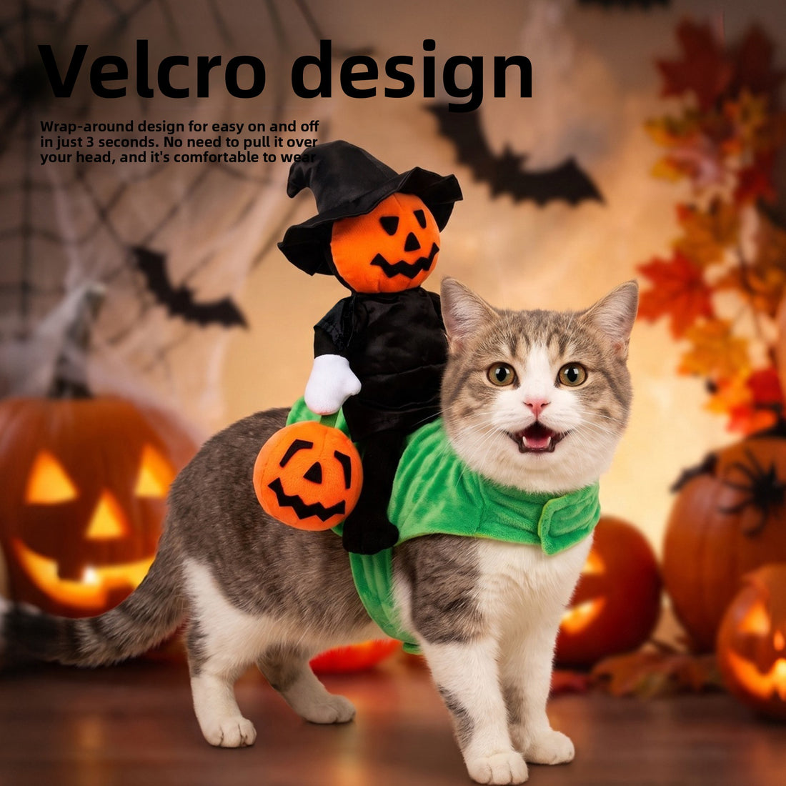 Halloween Pumpkin Knight Pet Costume