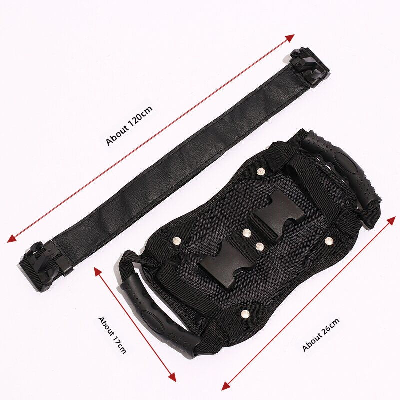 Universal Motorcycle Rear Seat Safety Grab Handle Armrest Belt