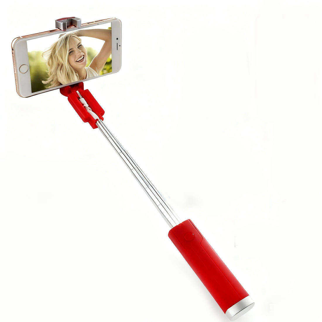 Portable lipstick selfie stick tripod full product view