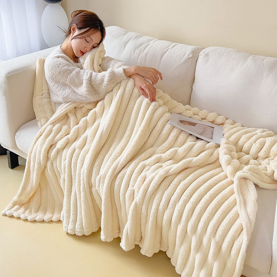 Coral fleece bed sheet blanket