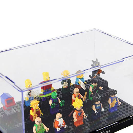 Transparent Building Block Display Box with Dust Cover product image 2