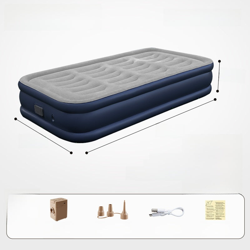 Portable Inflatable Air Mattress with Built-in Pump