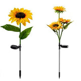 Solar Powered Sunflower Garden Light
