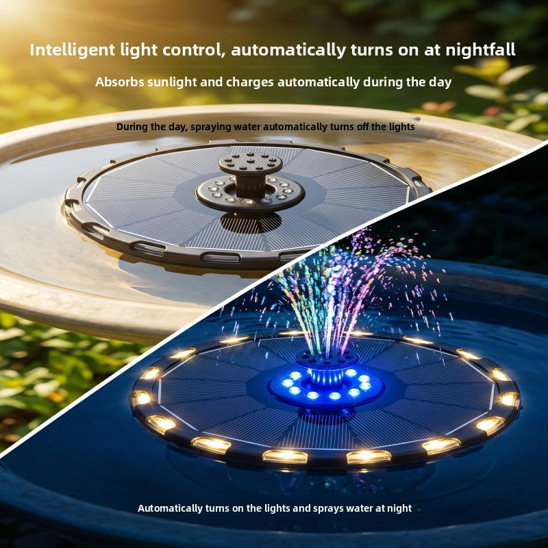 Solar Powered Floating Fountain