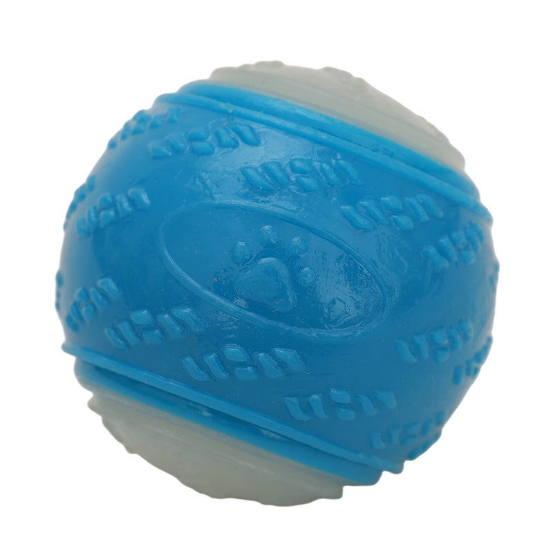 Dog Toy Luminous Sound Rubber Ball Interactive Tour Toy