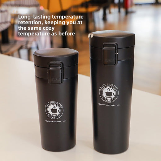 Stainless Steel Bouncing Thermos Cup with Wide Mouth