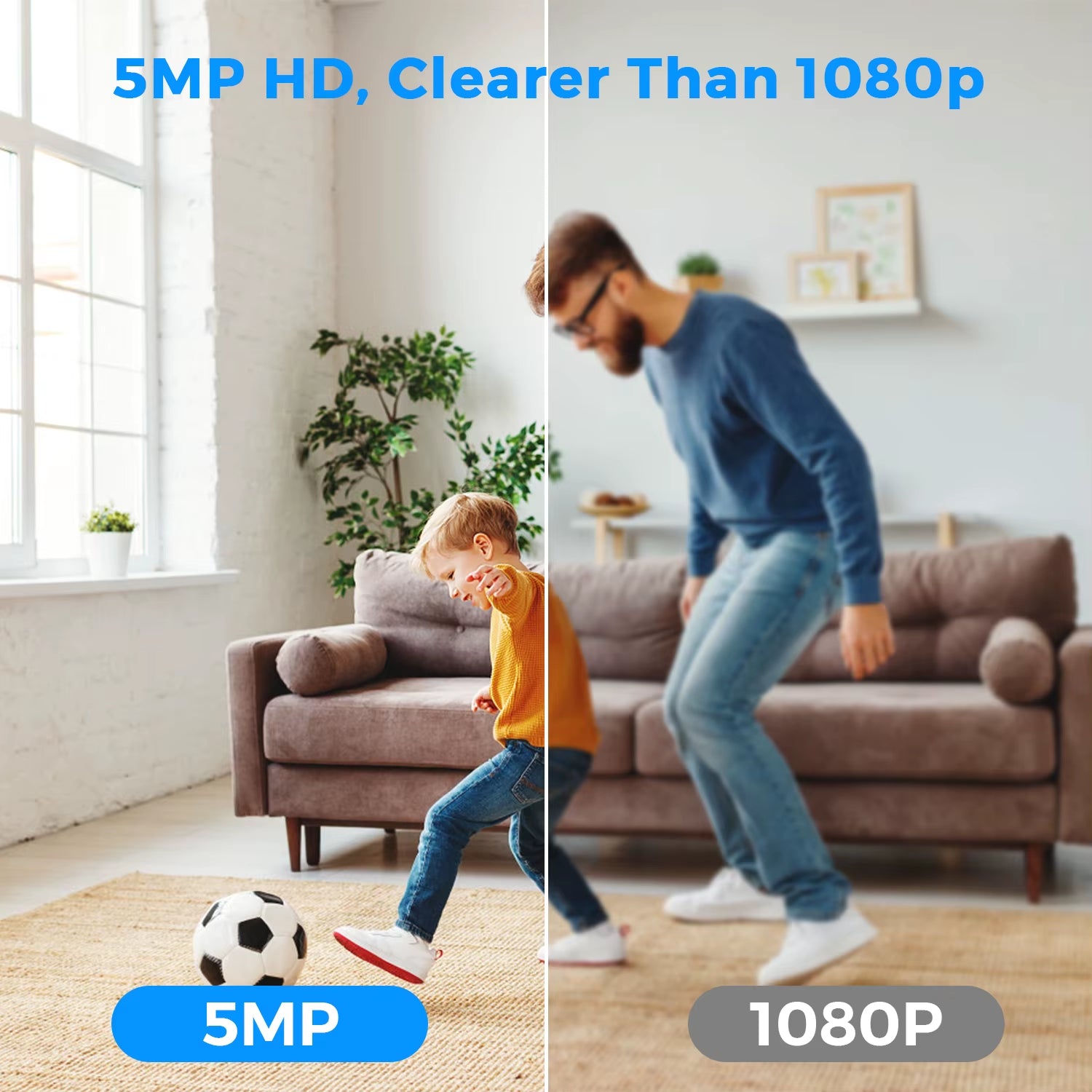 5MP Mini Wifi IP Camera Indoor Human Detection 5X Zoom Surveillance Baby Monitor CCTV PTZ with O-Kam Pro App Support SD Card
