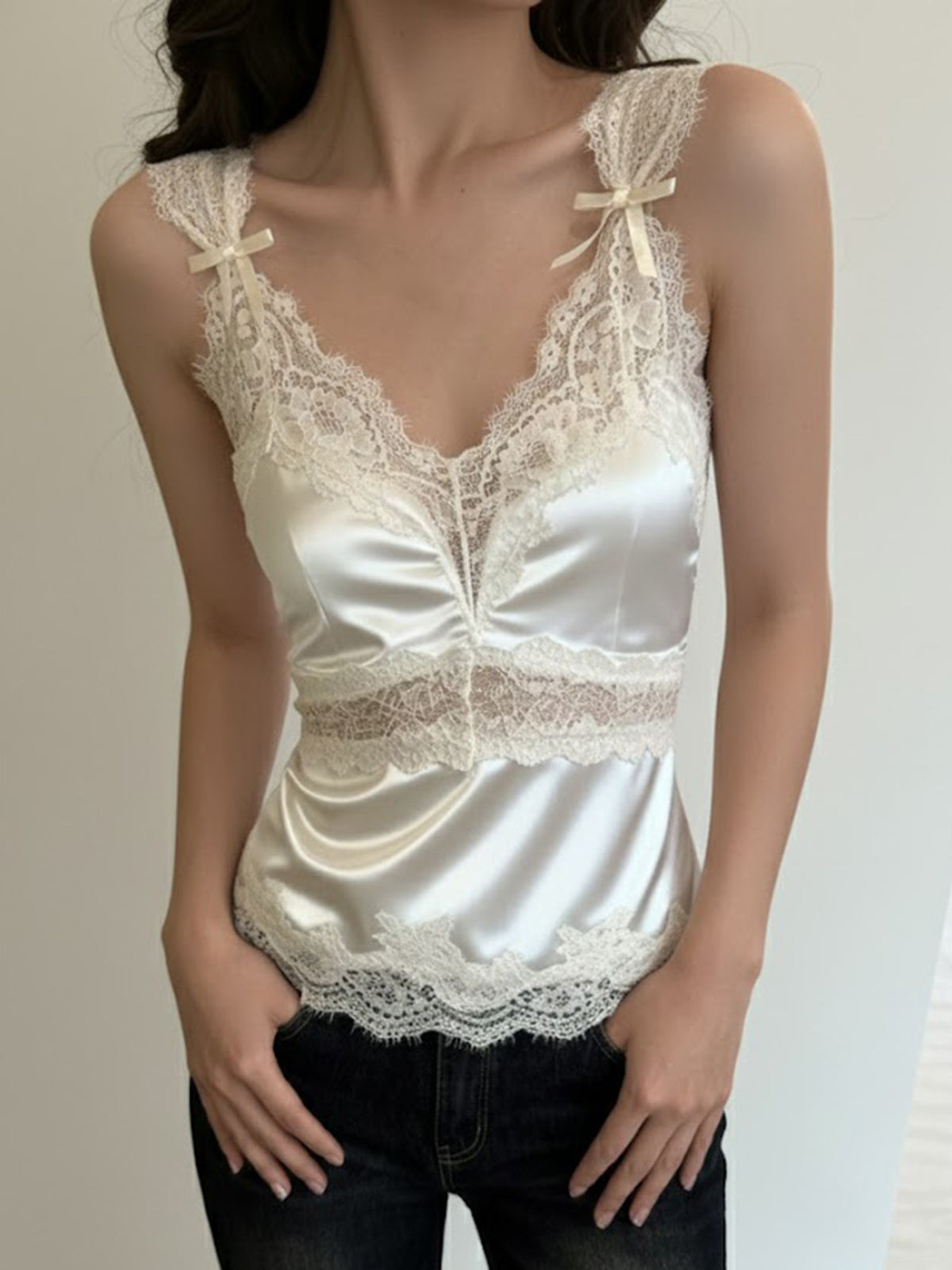 Pure Desire V-neck Lace Base Top